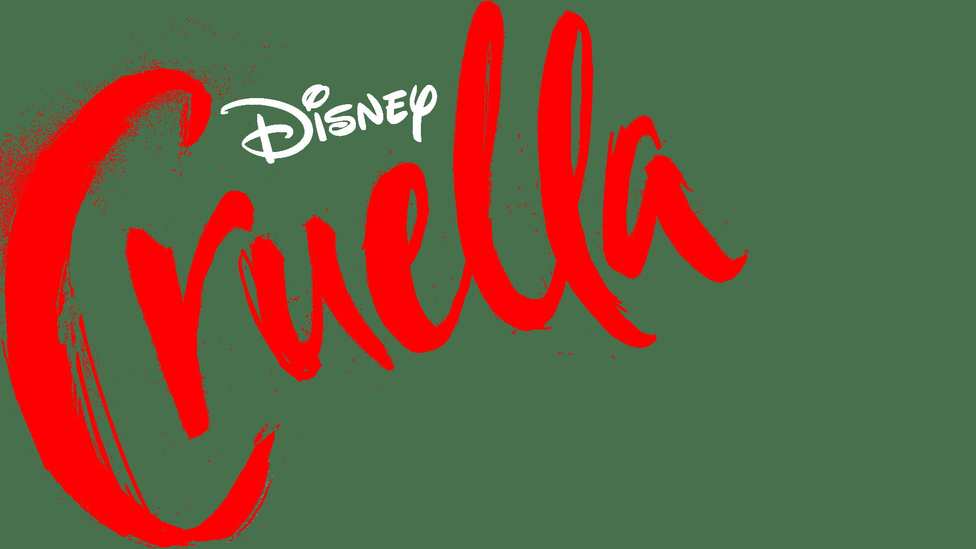 Cruella 2021 Green Poster Background