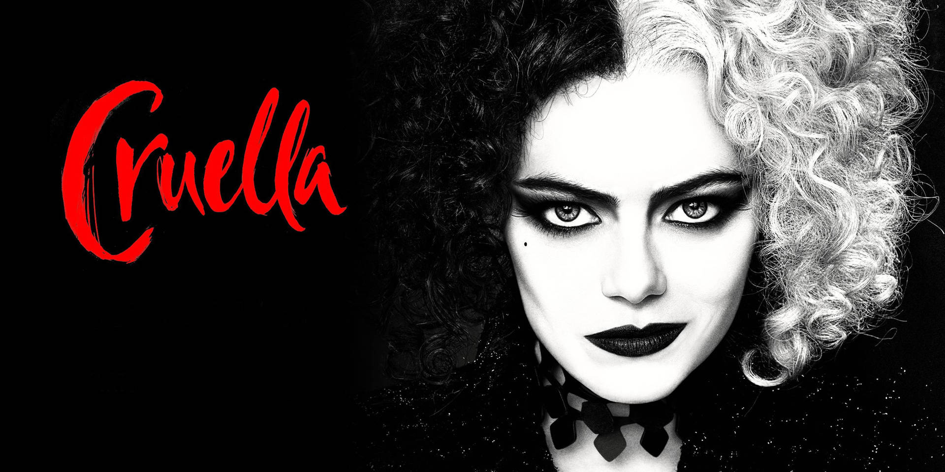 Cruella In Monochrome Background