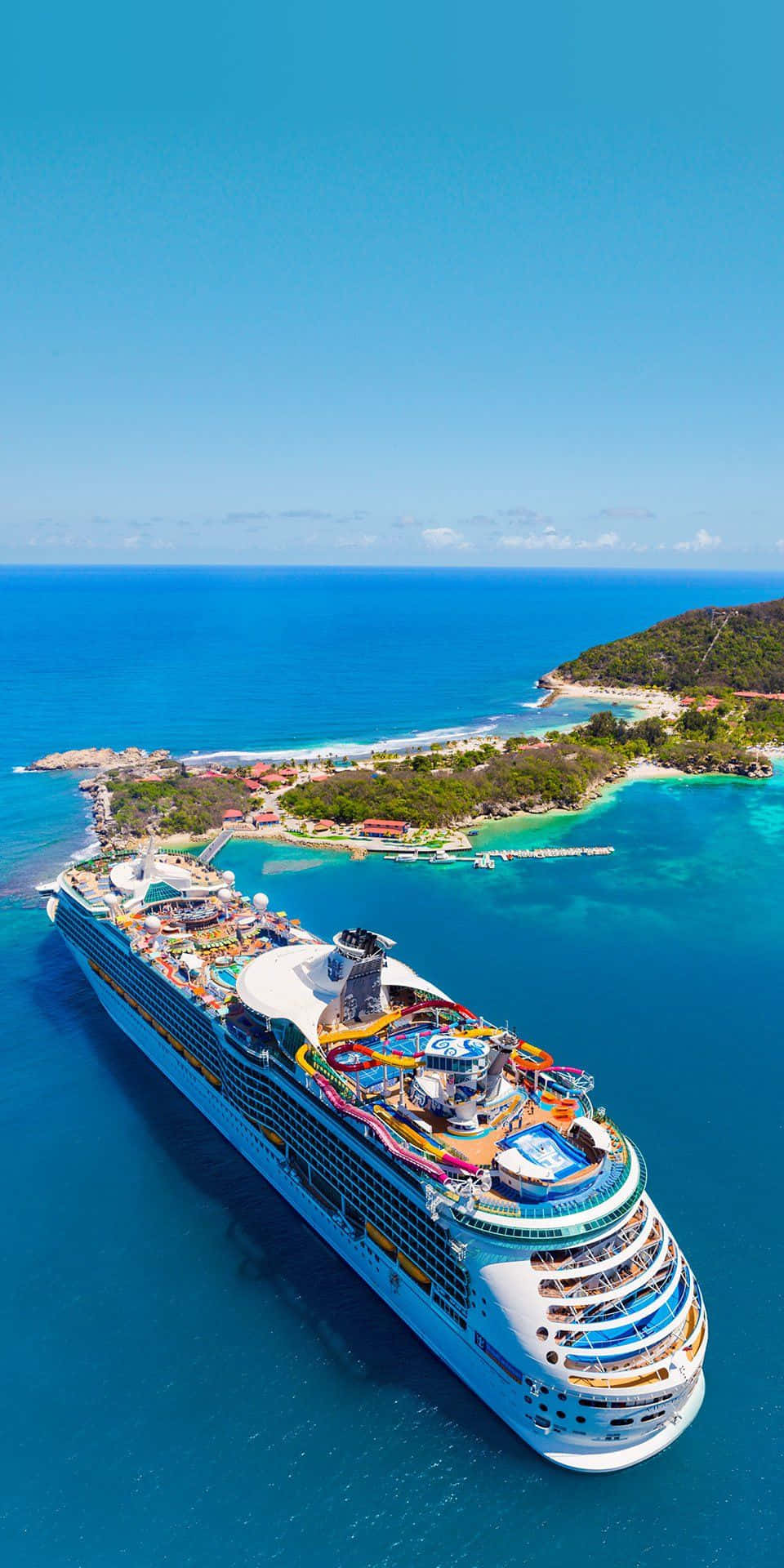 Aerial View Of Cruise Ship Picture