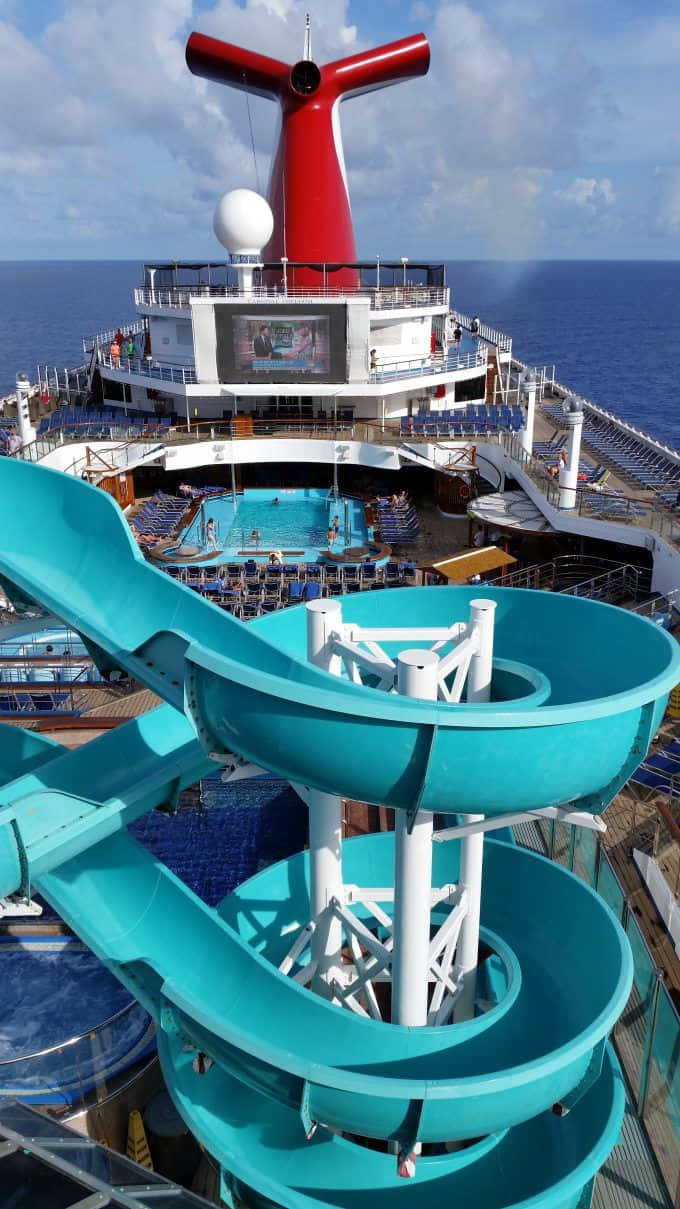 Cruise Ship With Water Slide Picture