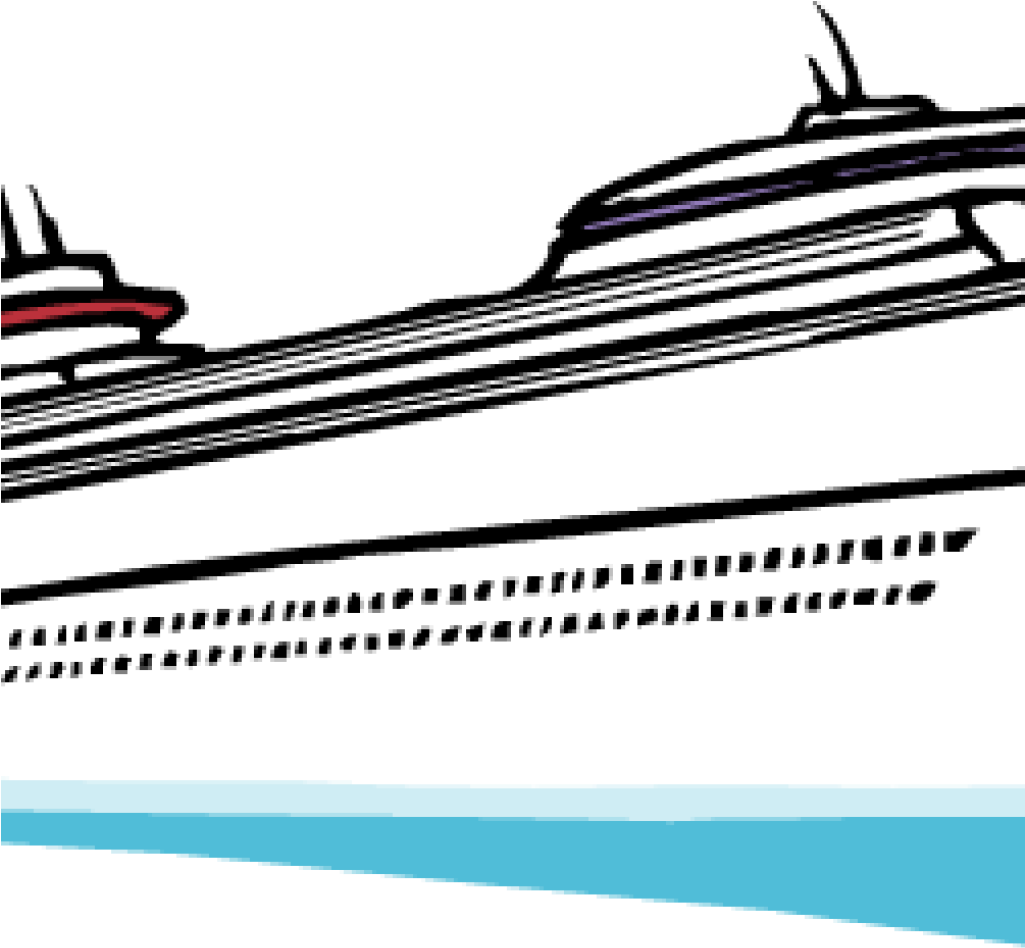 Cruise Ship Illustration PNG