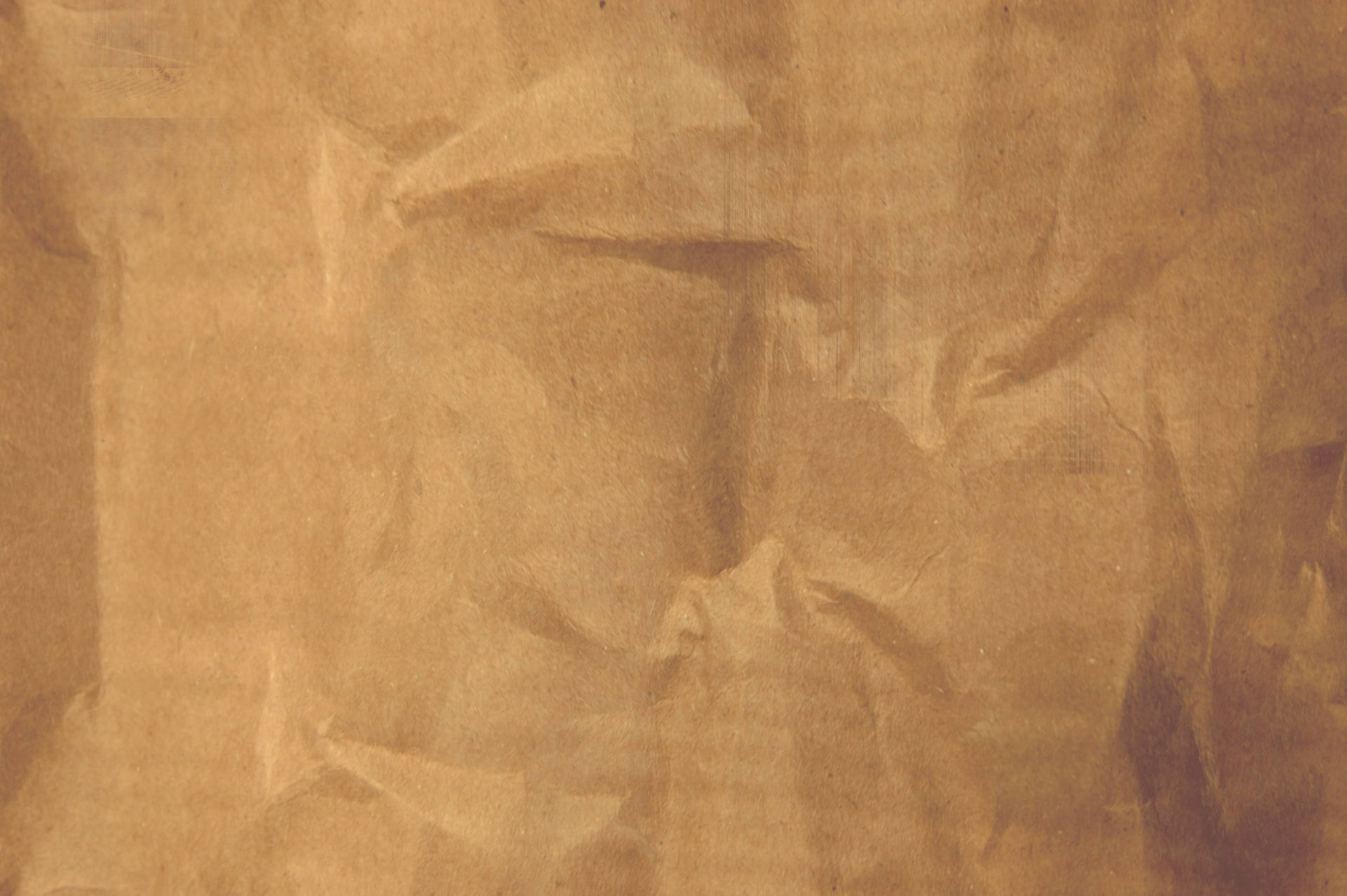 Crumpled Brown Aesthetic Paper Wallpaper