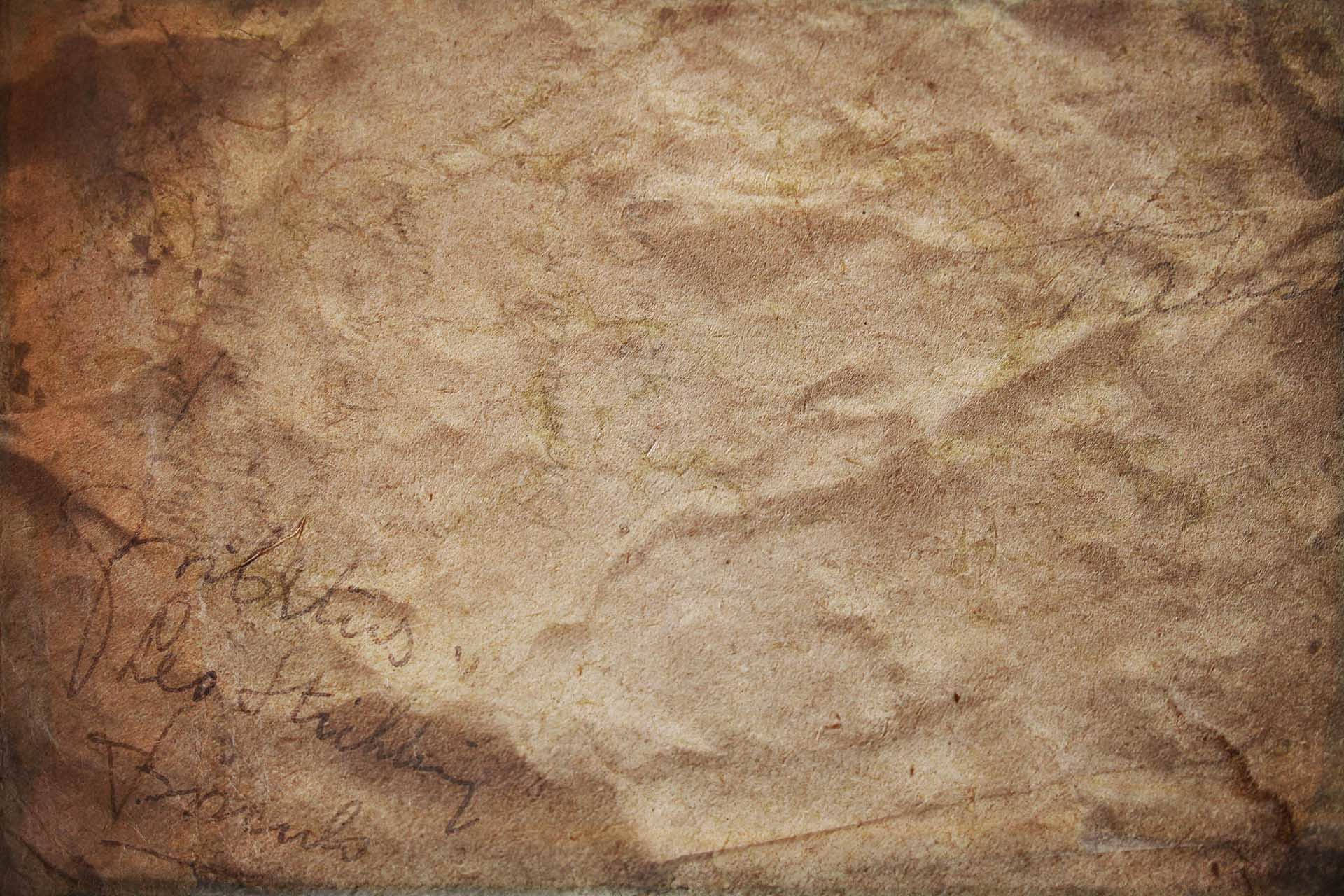 Crumpled Brown Old Paper Background