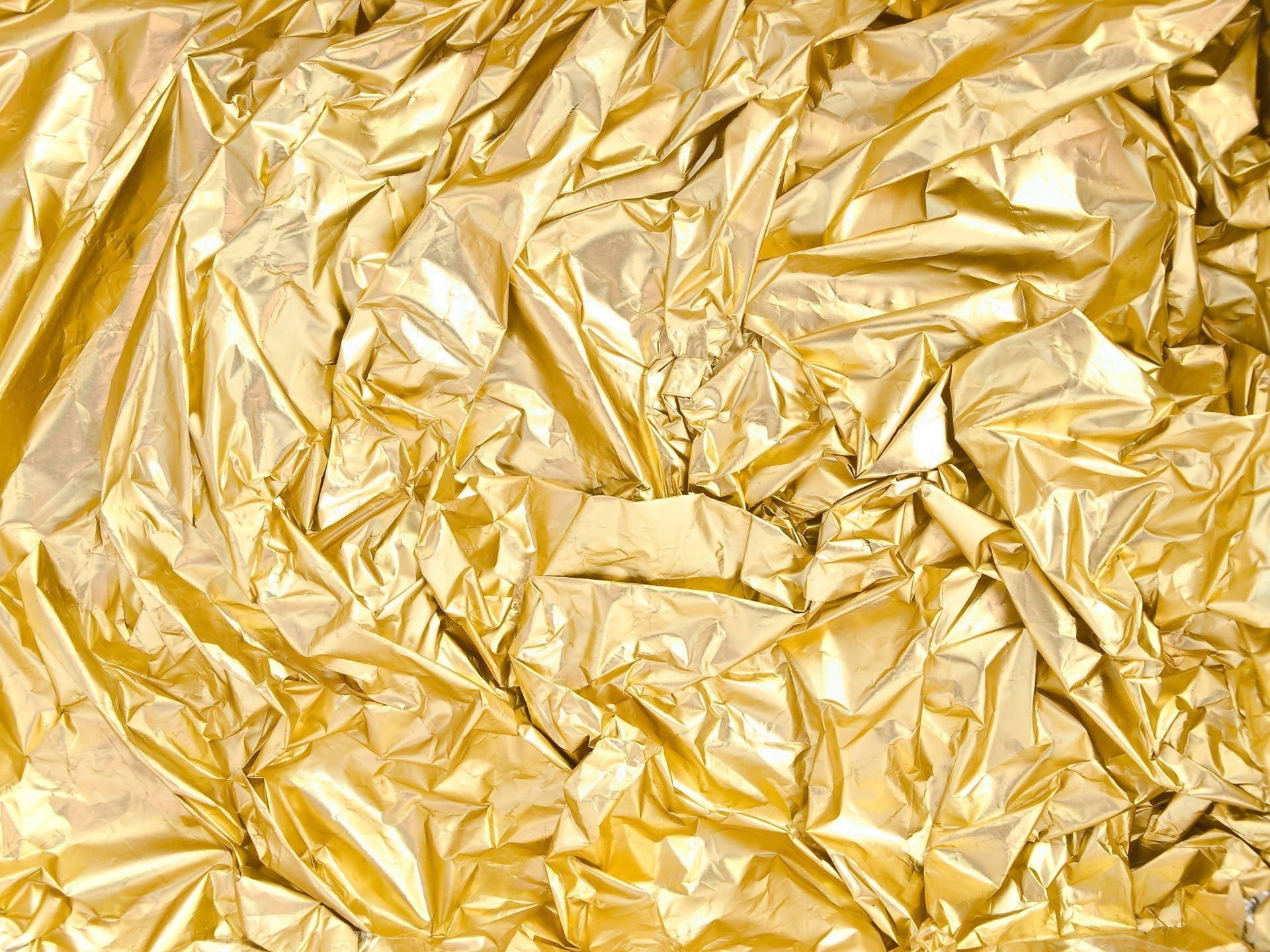 Crumpled Gold Foil