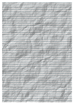 Crumpled Lined Paper Texture PNG