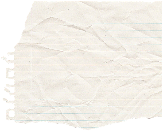 Crumpled Lined Paper Texture PNG