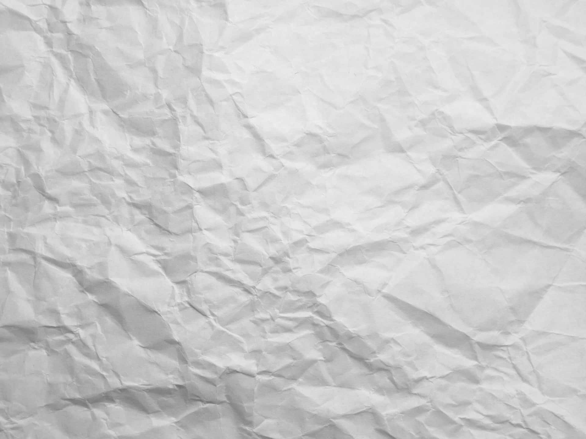 A White Crumpled Paper Background