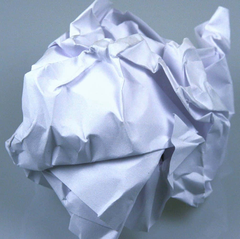 Crumpled Paper Lying on a Desk