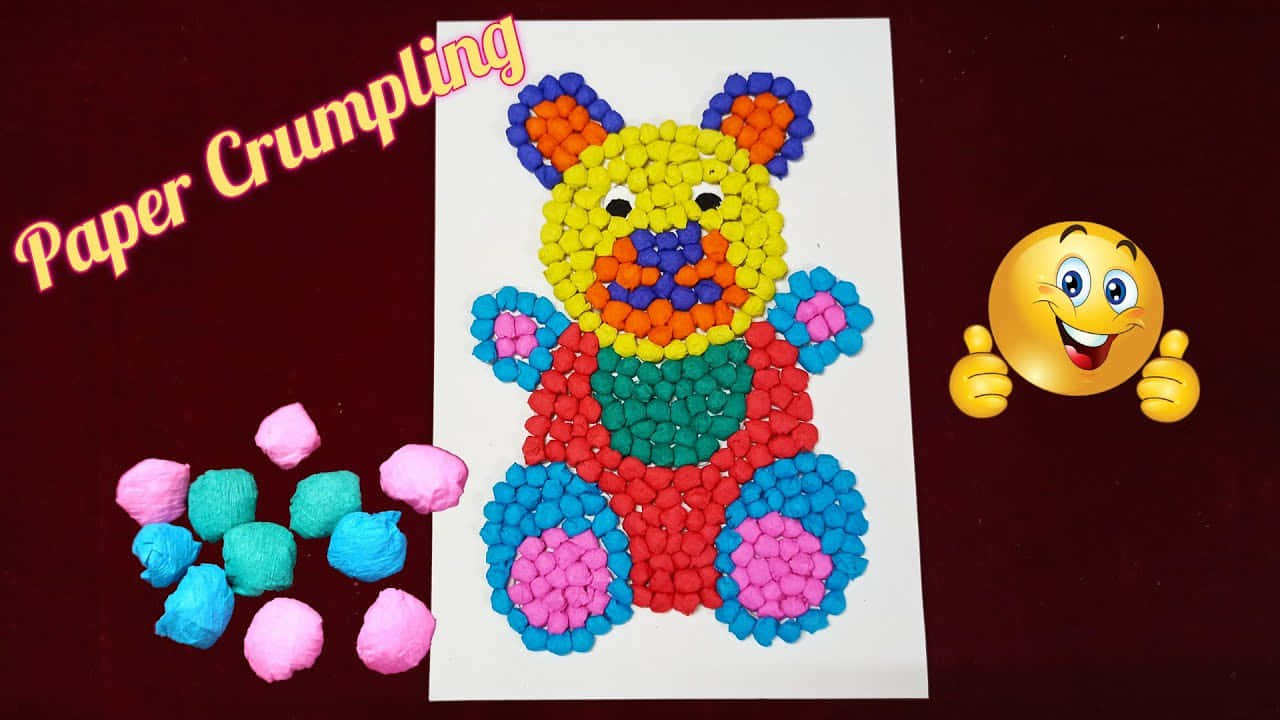 Paper Teddy Bear Craft For Kids