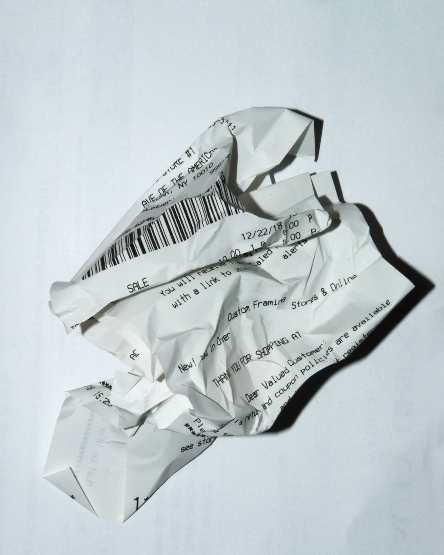 Crumpled Receipt Picture