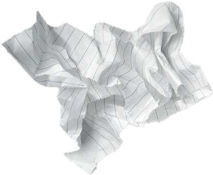 Crumpled White Paper Texture PNG