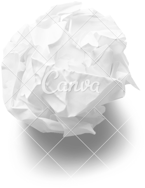 Crumpled White Paper Texture PNG