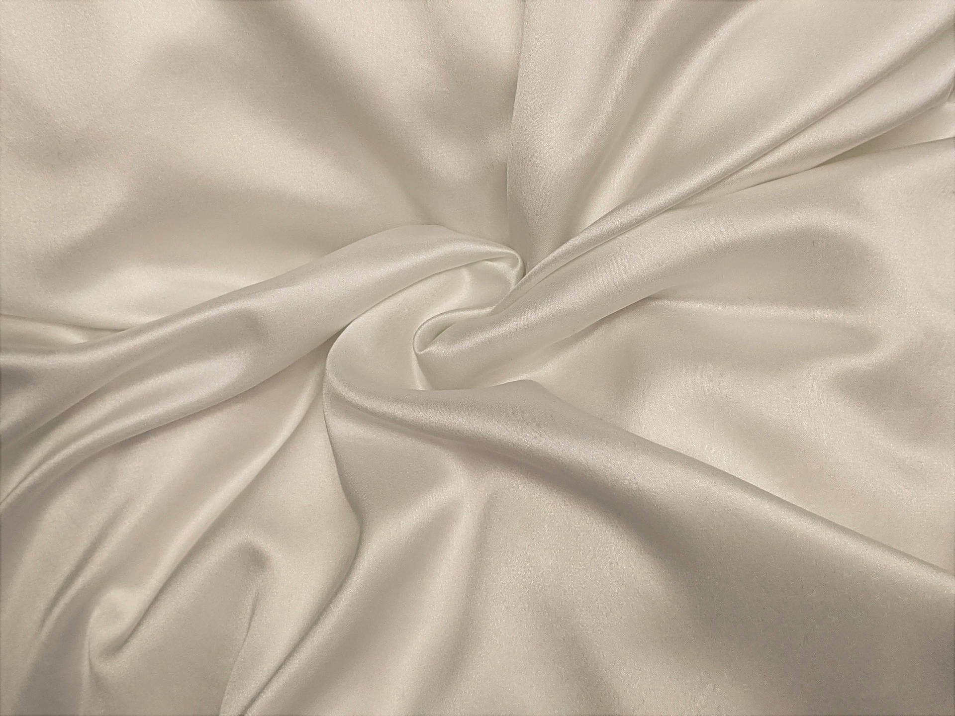 Crumpled White Silk Fabric
