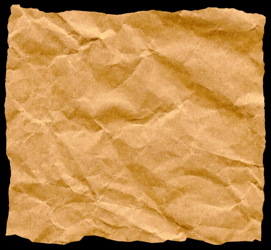 Crumpled_ Brown_ Paper_ Texture PNG