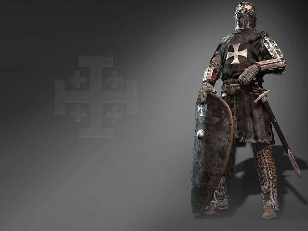 Show your courage and strength with a Crusader armor! Wallpaper