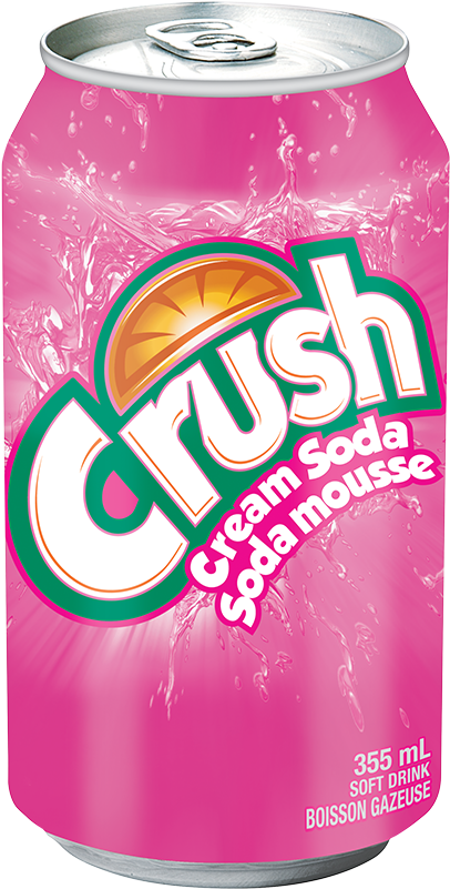 Crush Cream Soda Can PNG