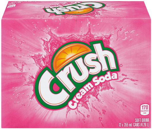 Crush Cream Soda Packaging PNG