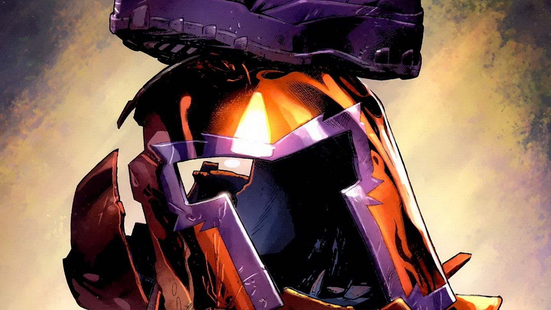 Crushed Magneto Helmet Wallpaper