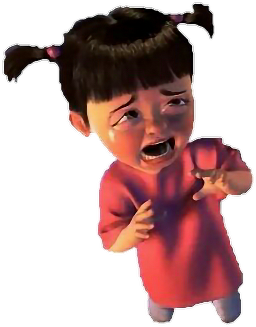 Crying Animated Girl Character PNG