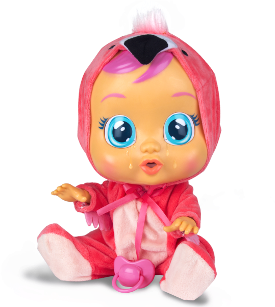 Crying Dollin Pink Robe PNG