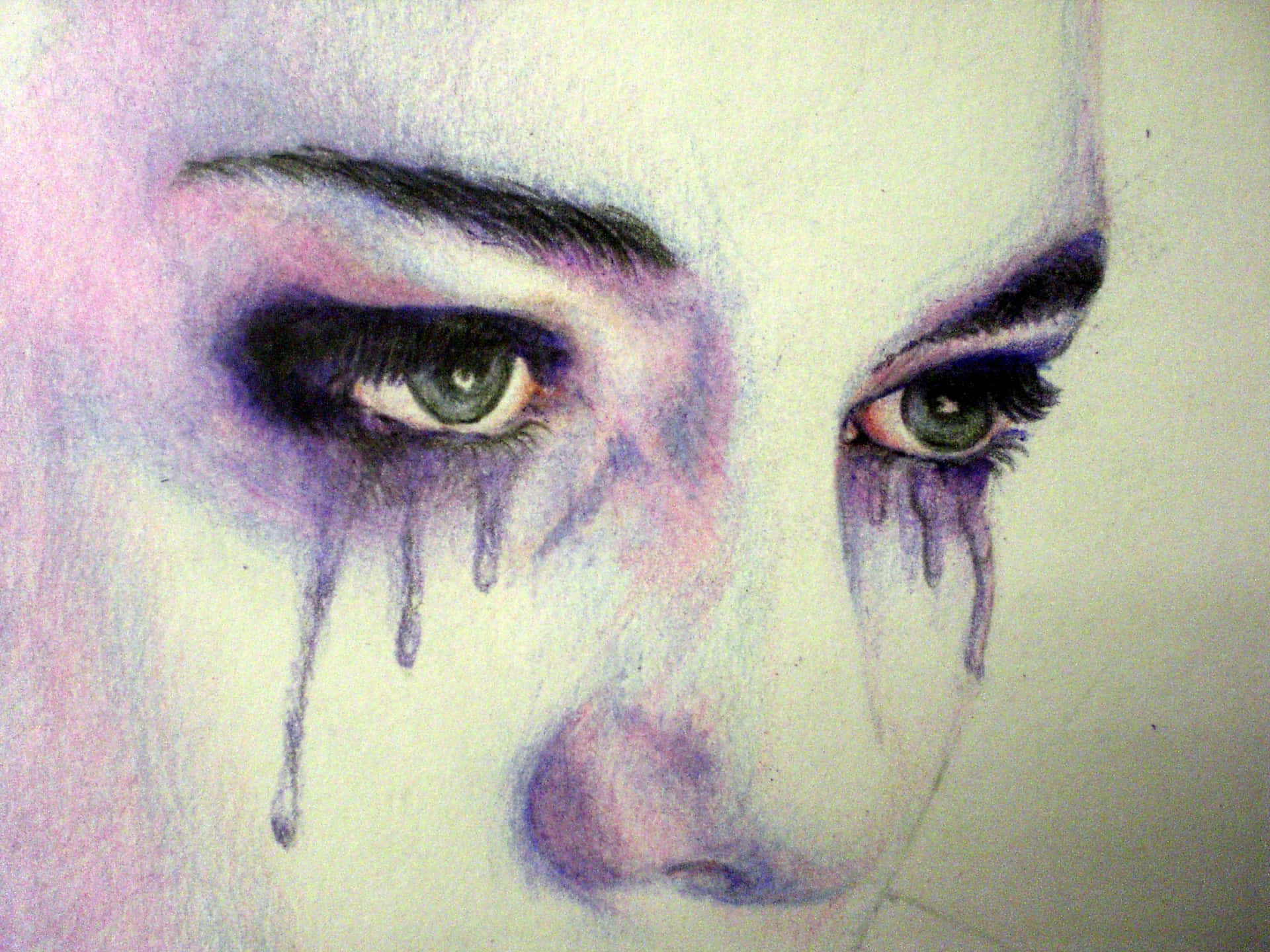 Crying_ Eyes_ Sketch_ Artwork.jpg Wallpaper