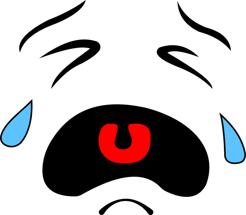 Crying Face Emoji Illustration PNG