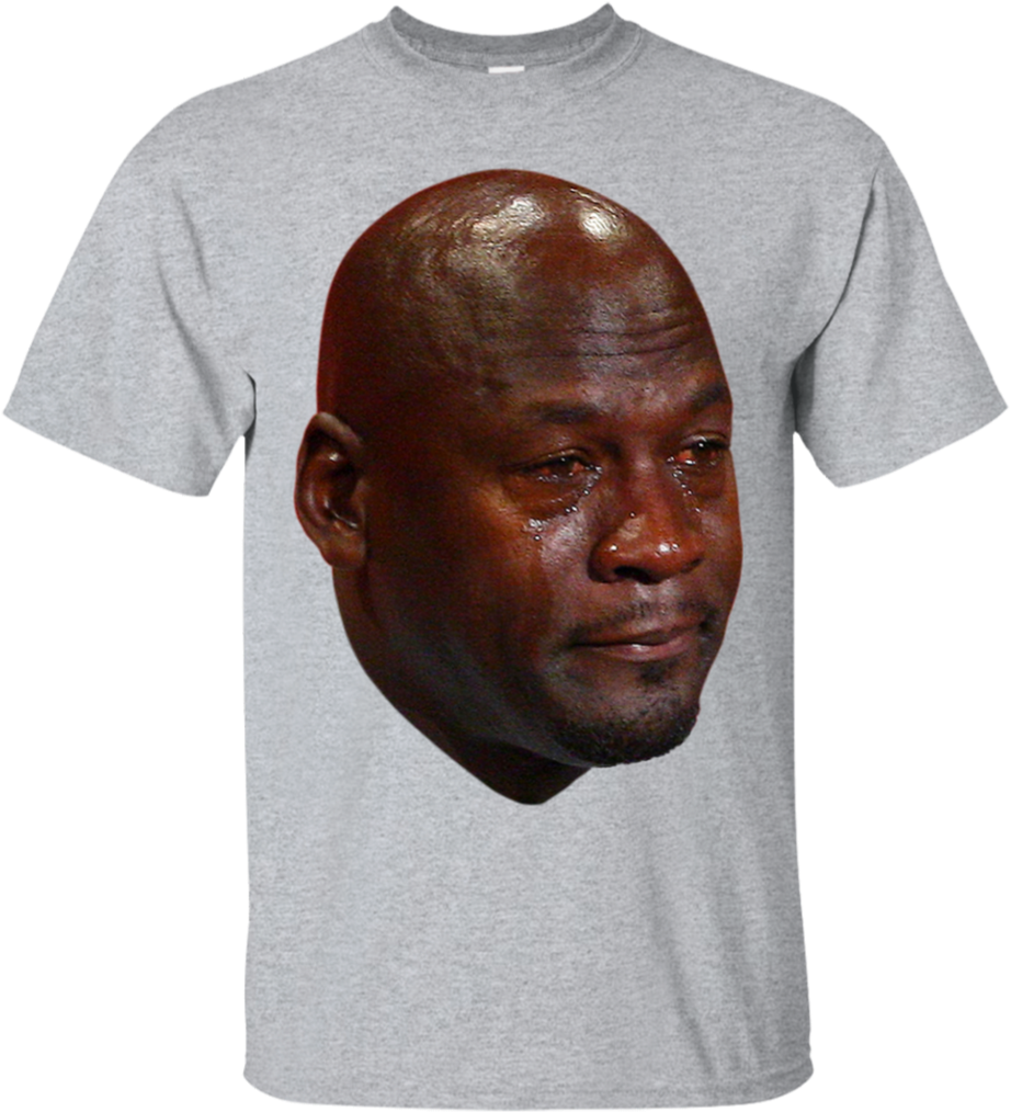Crying Meme T Shirt Design PNG