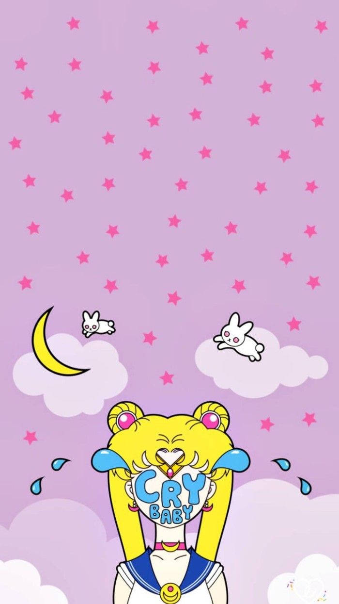 Crying Sailor Moon Iphone Background