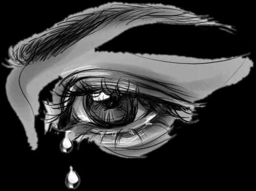 Crying_ Eye_ Sketch_ Artwork.jpg PNG