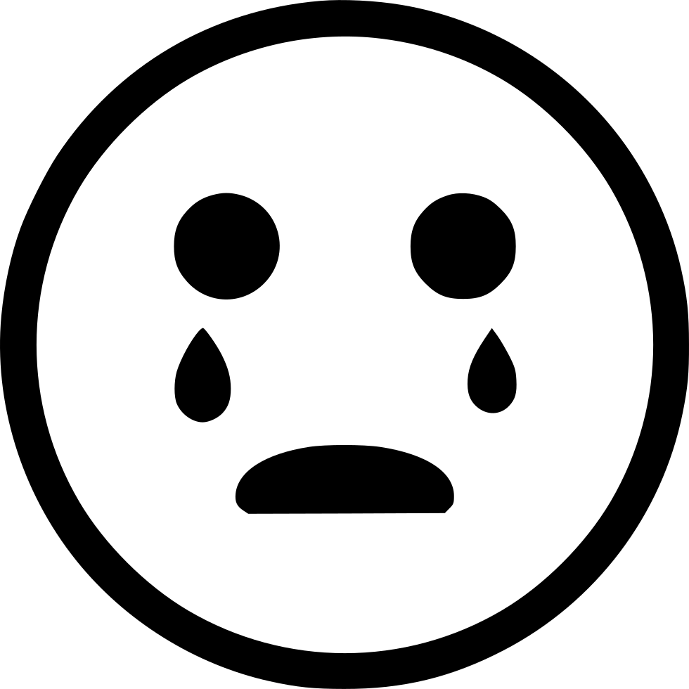 Crying_ Face_ Emoji_ Vector PNG