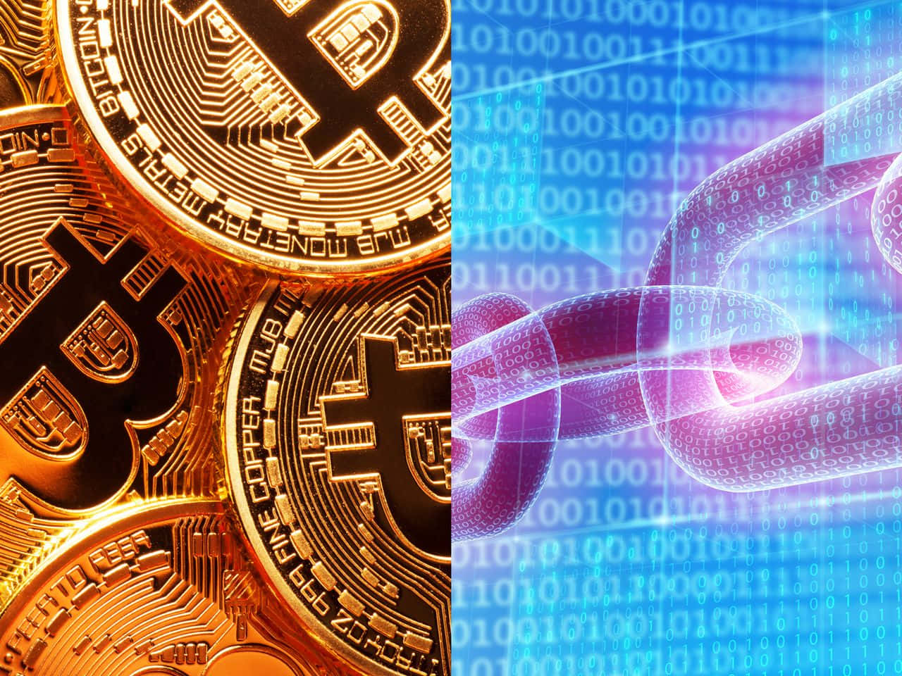 Cryptic Crptocurrency Bitcoin System Wallpaper
