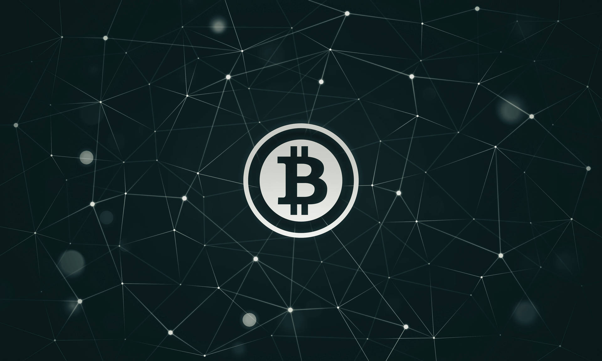 Crypto Bitcoin In Digital Connections Background