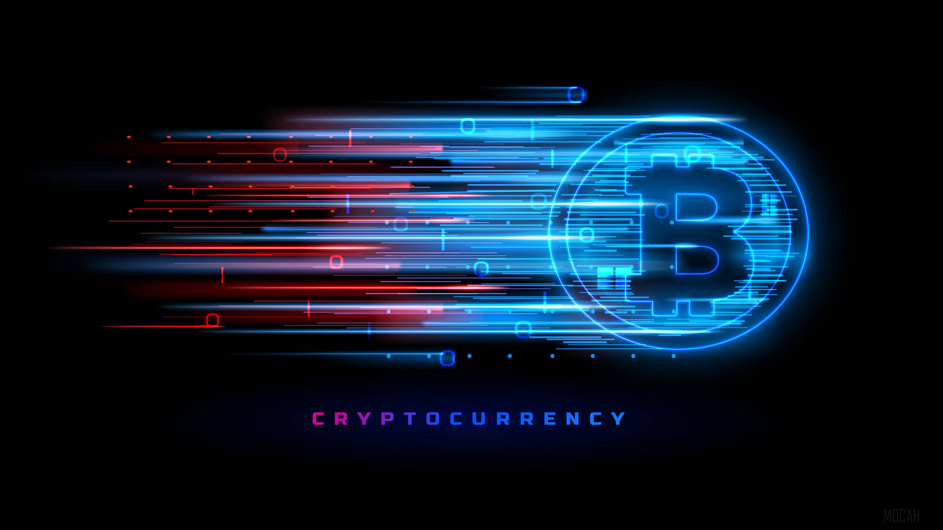 Crypto Bitcoin With Speed Motion Graphics Picture