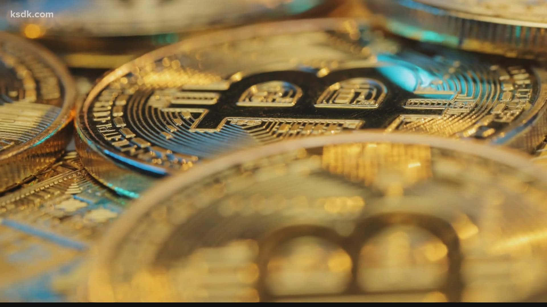 Crypto Gold Coin Logo Wallpaper