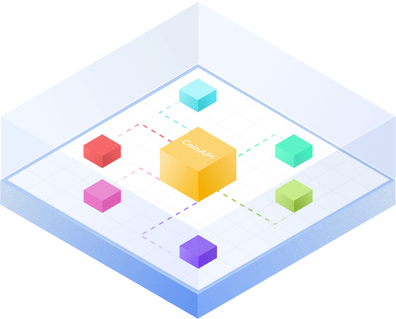 Cryptocurrency Blockchain Network Illustration PNG