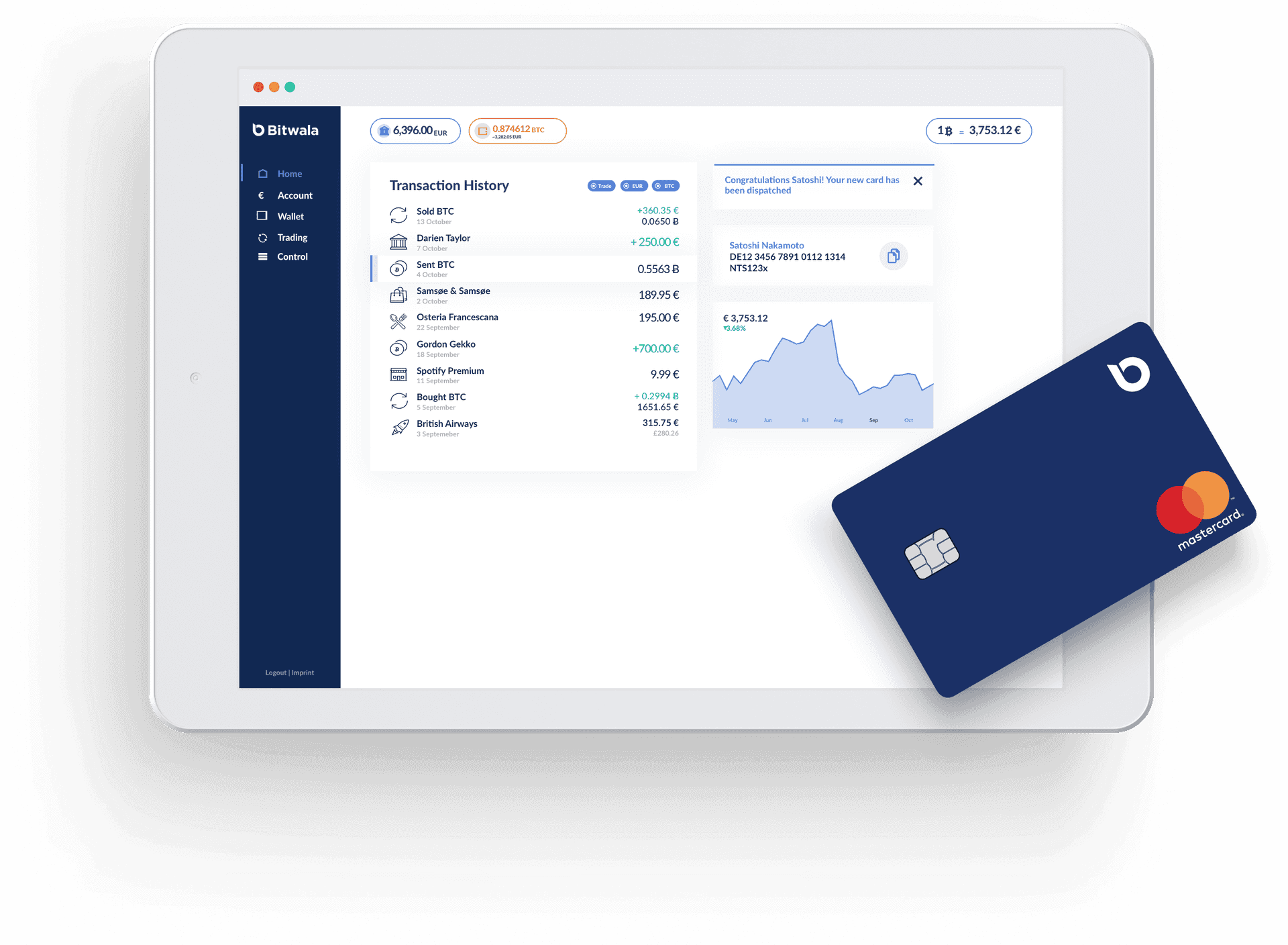 Cryptocurrency Transaction Platformand Card PNG
