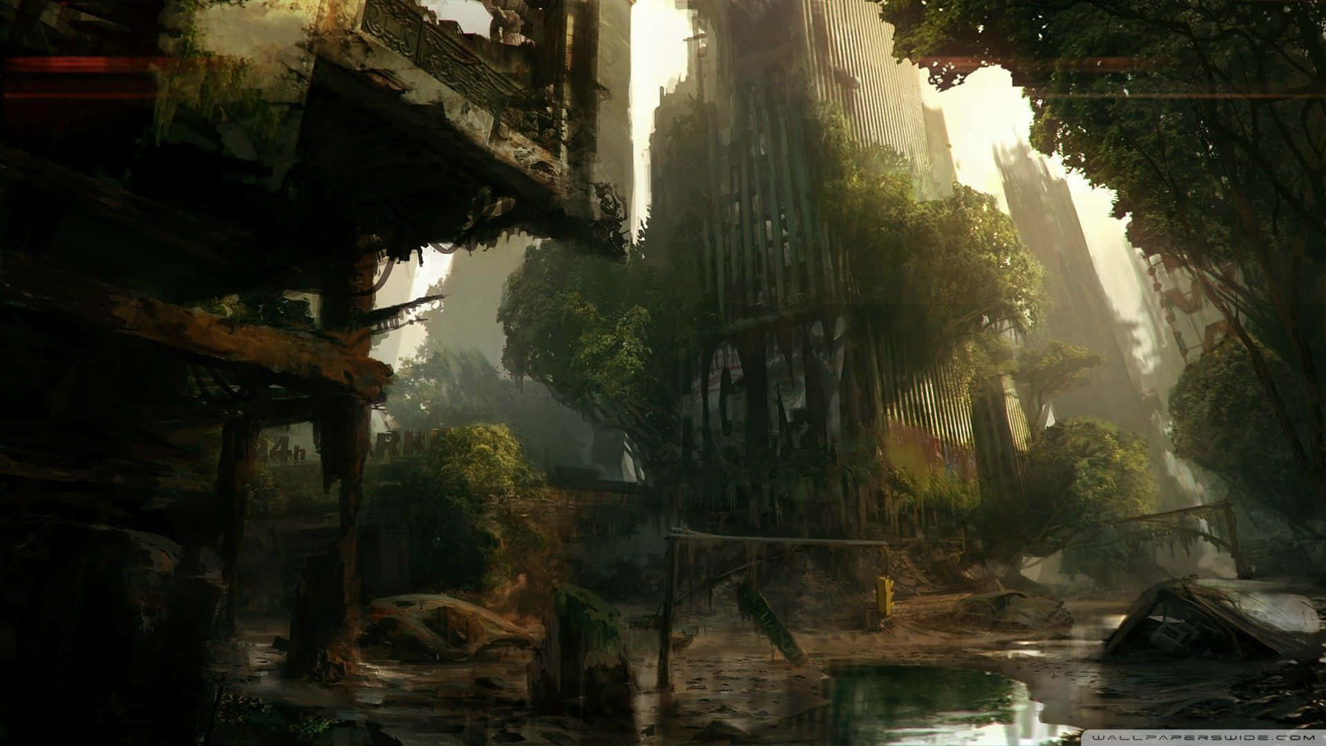 Dive into dangerous city of Crysis 3 Wallpaper