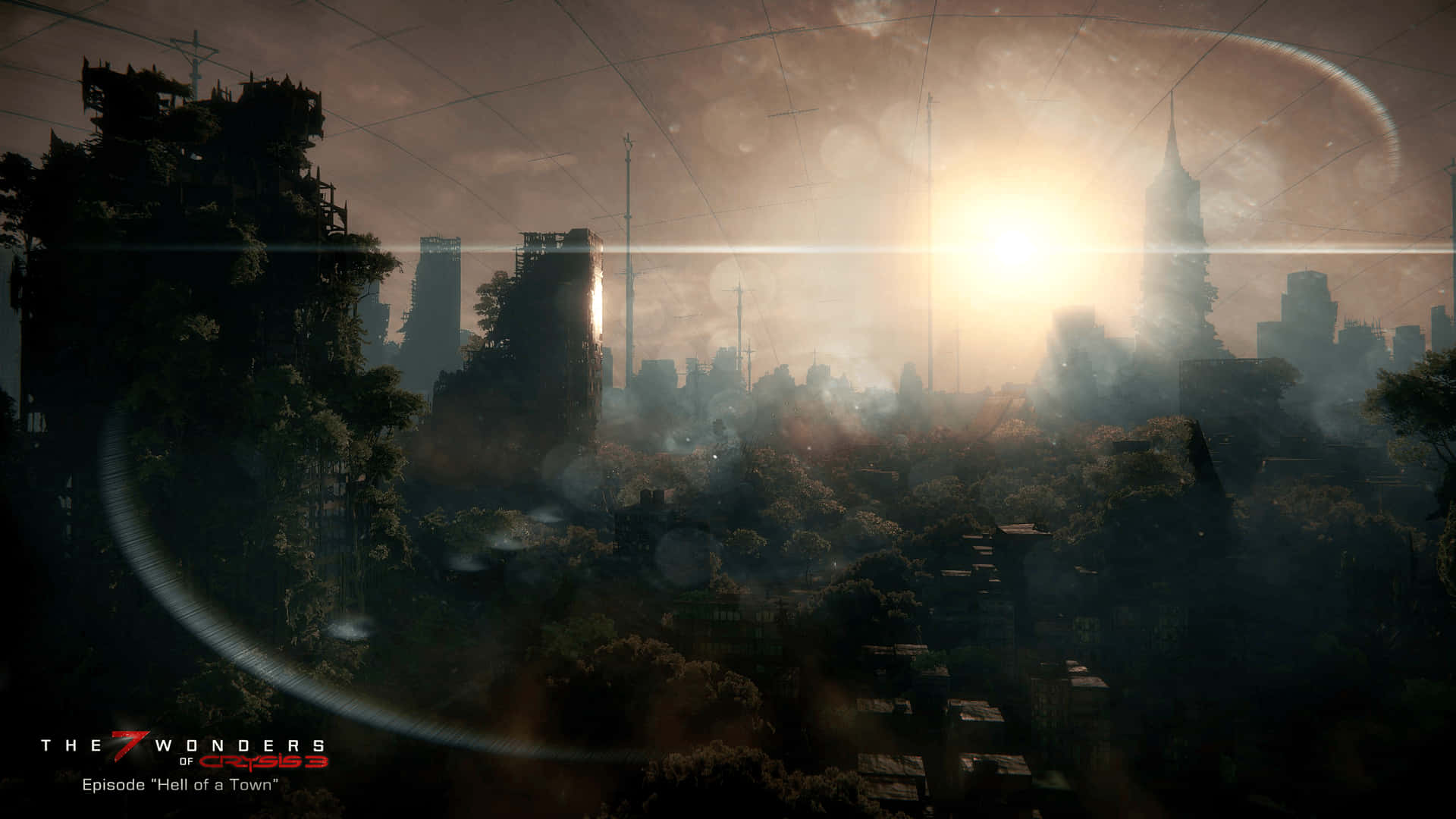 Udforsk byen Crysis 3. Wallpaper