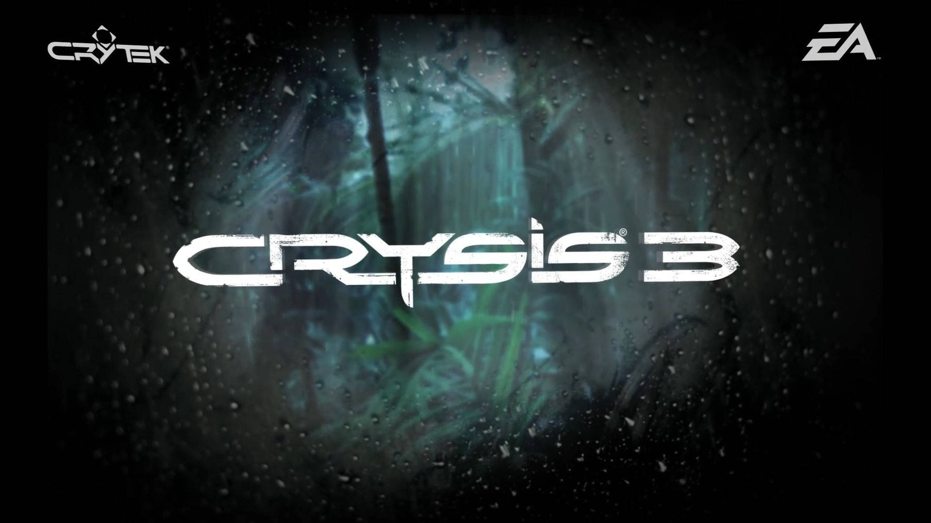 Crysis3 Logo In Weiß Wallpaper