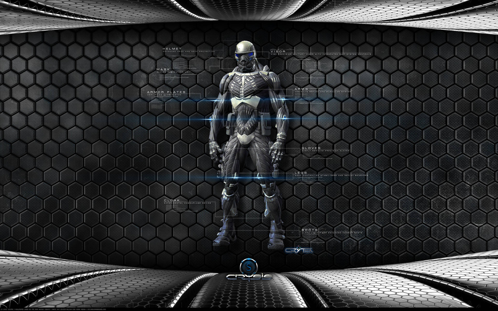Crysis3 Nanosuit-skärmsläckare I 4k-upplösning. Wallpaper