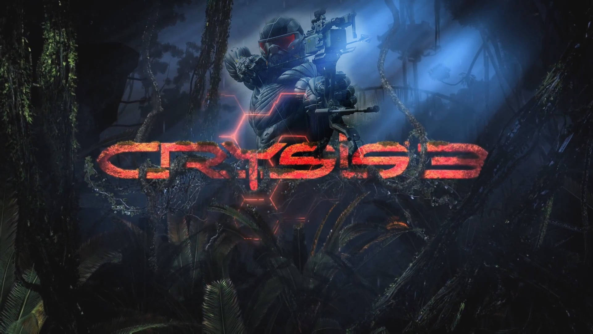 Crysis 3 Red Logo Poster 4k Wallpaper