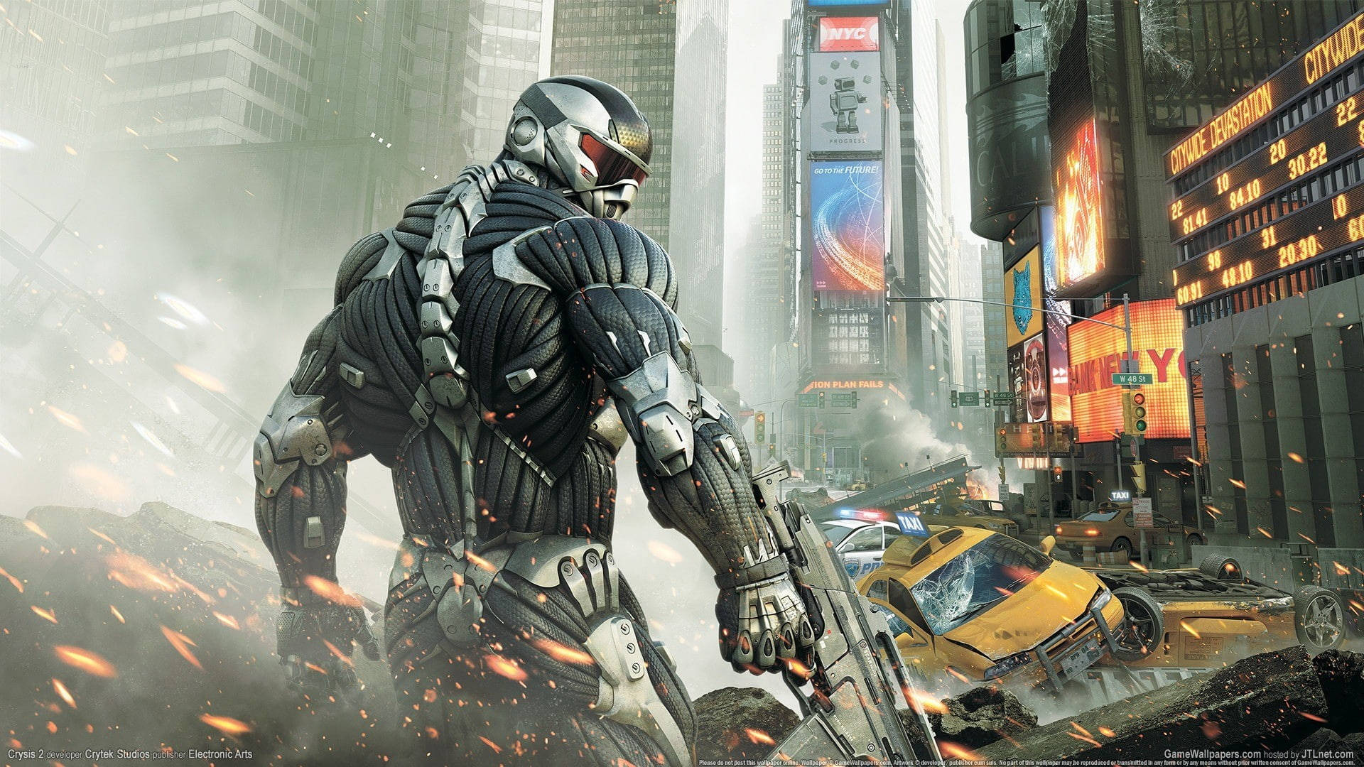 Crysis3 Ruinas De Times Square En 4k. Fondo de pantalla