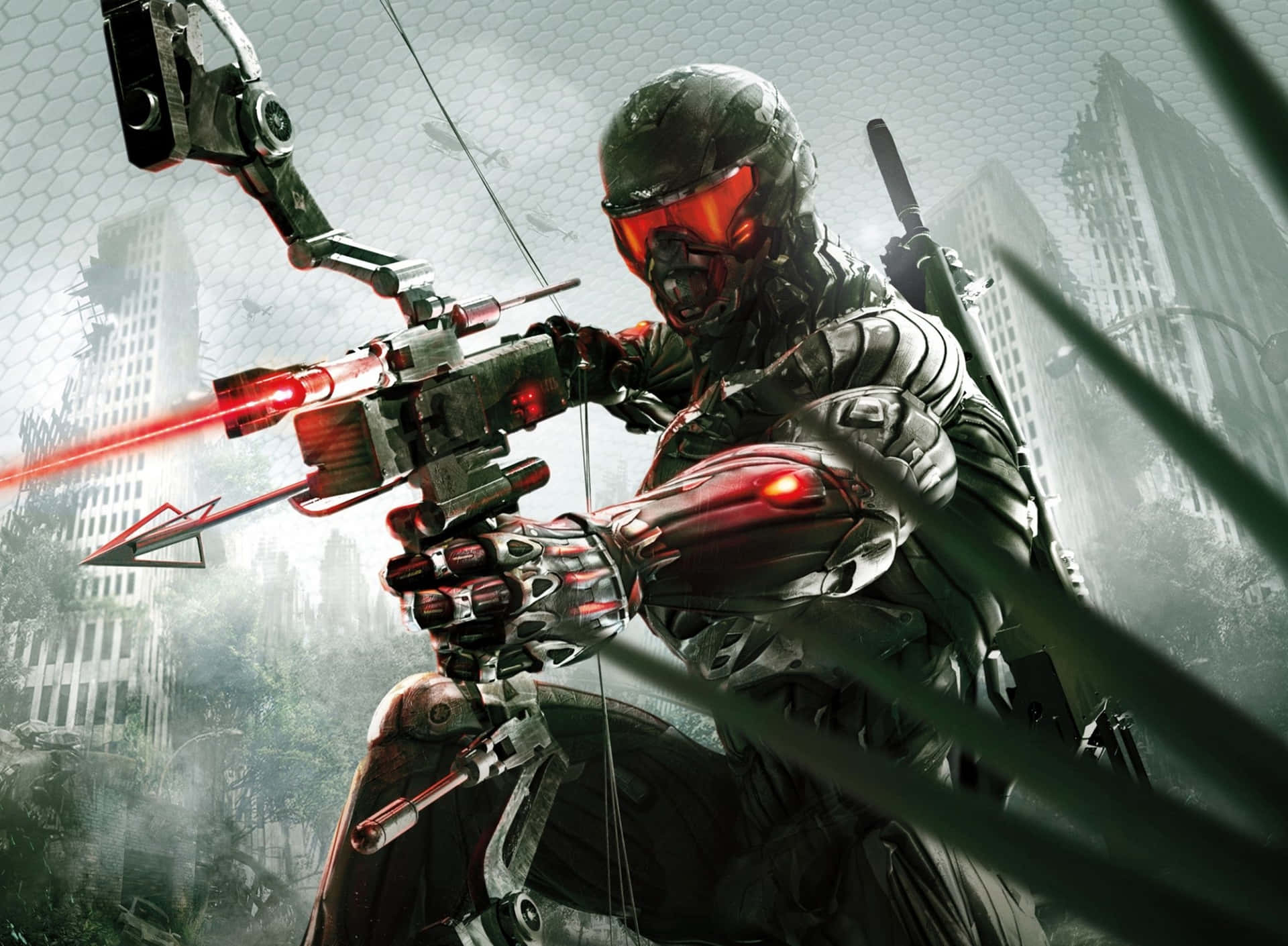 Crysis 4K High-Tech Bow And Arrow Wallpaper