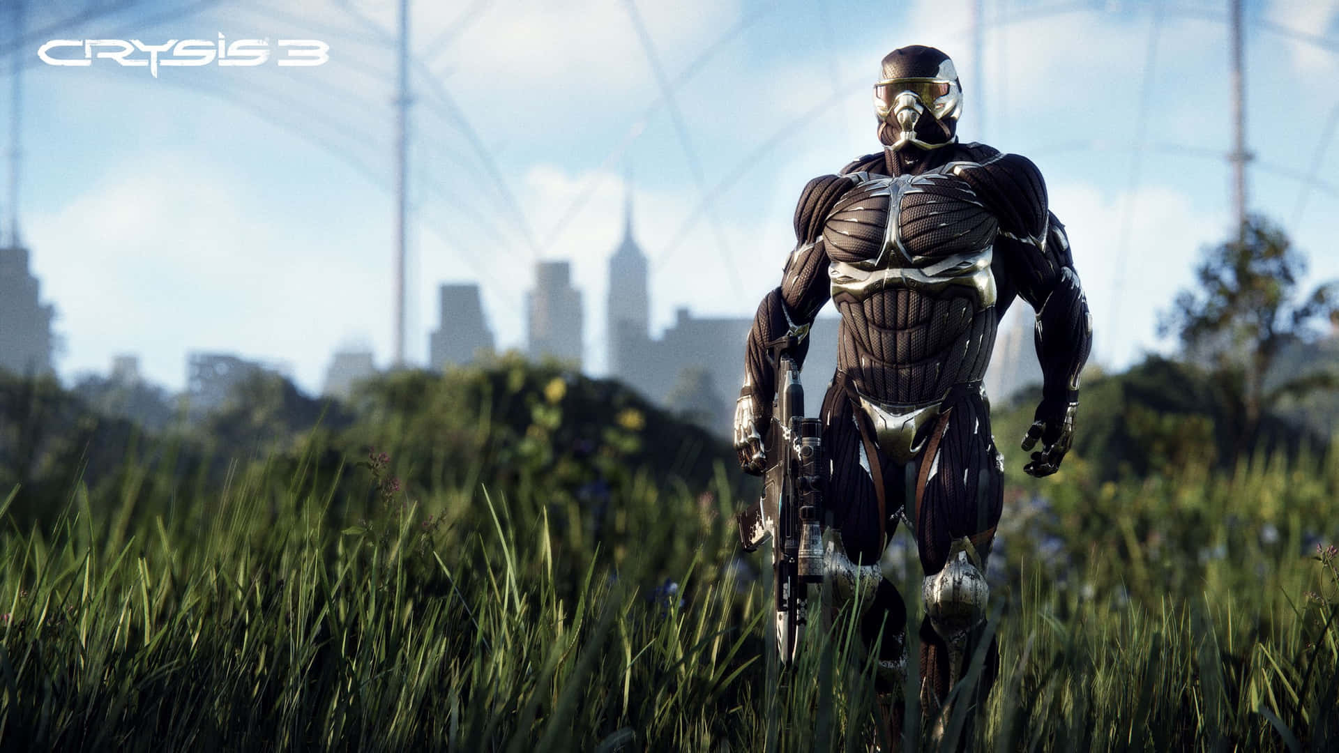 "Experience the next level of gaming with Crysis 4K" Wallpaper