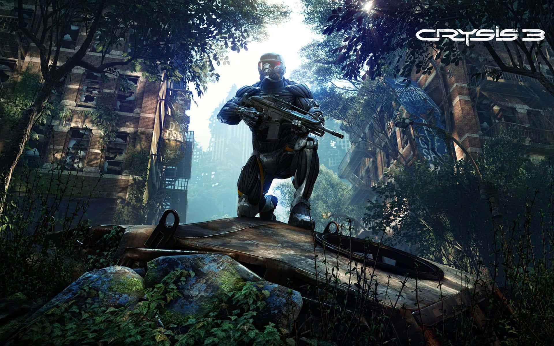 Witness the Action in Immersive 4K with Crysis Wallpaper