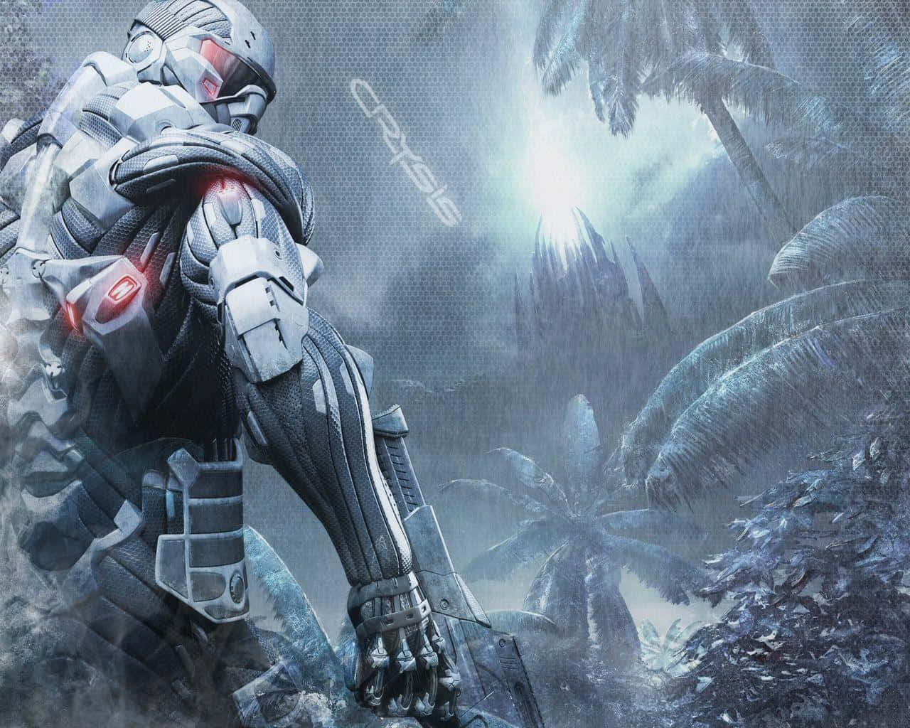 Nomad Surrounded By Trees Crysis HD Wallpaper
