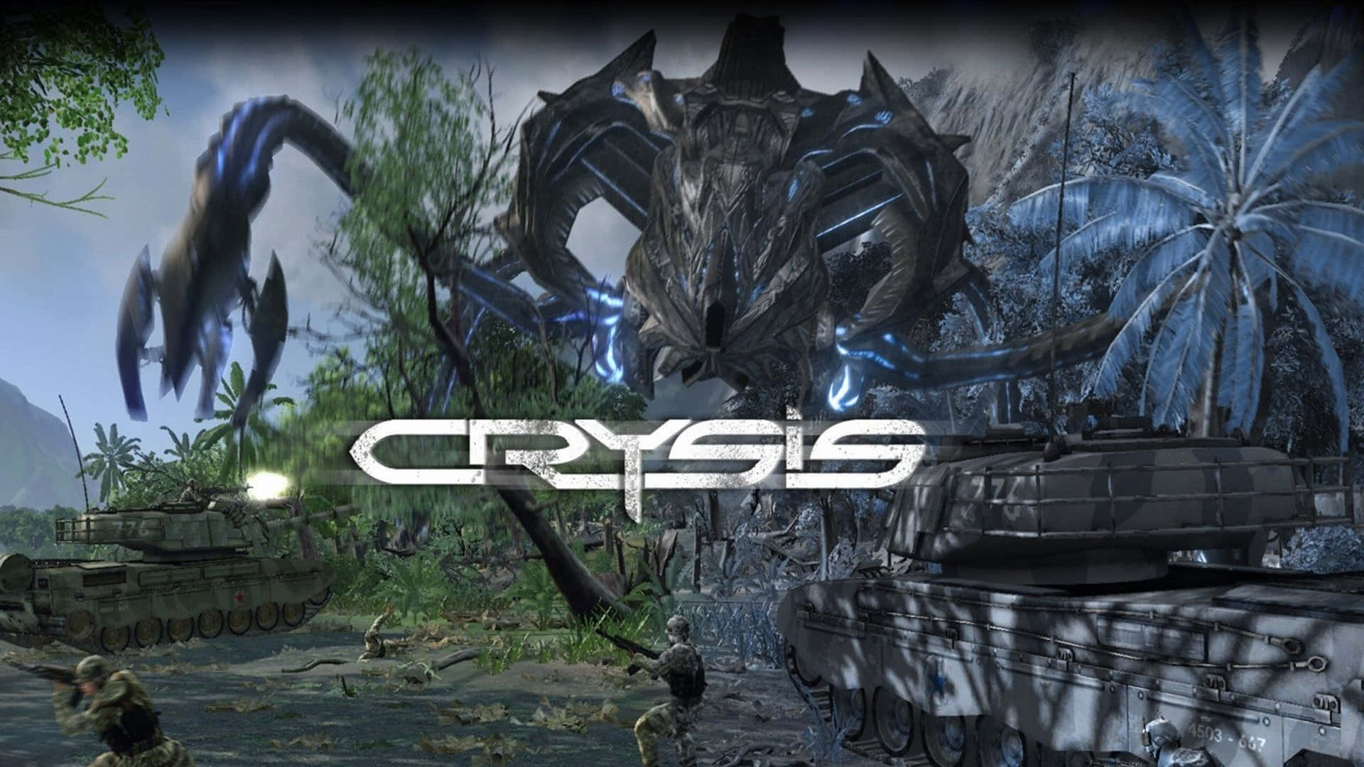 Ceph Hunter Against Soldiers Promotional Ad Crysis HD Wallpaper