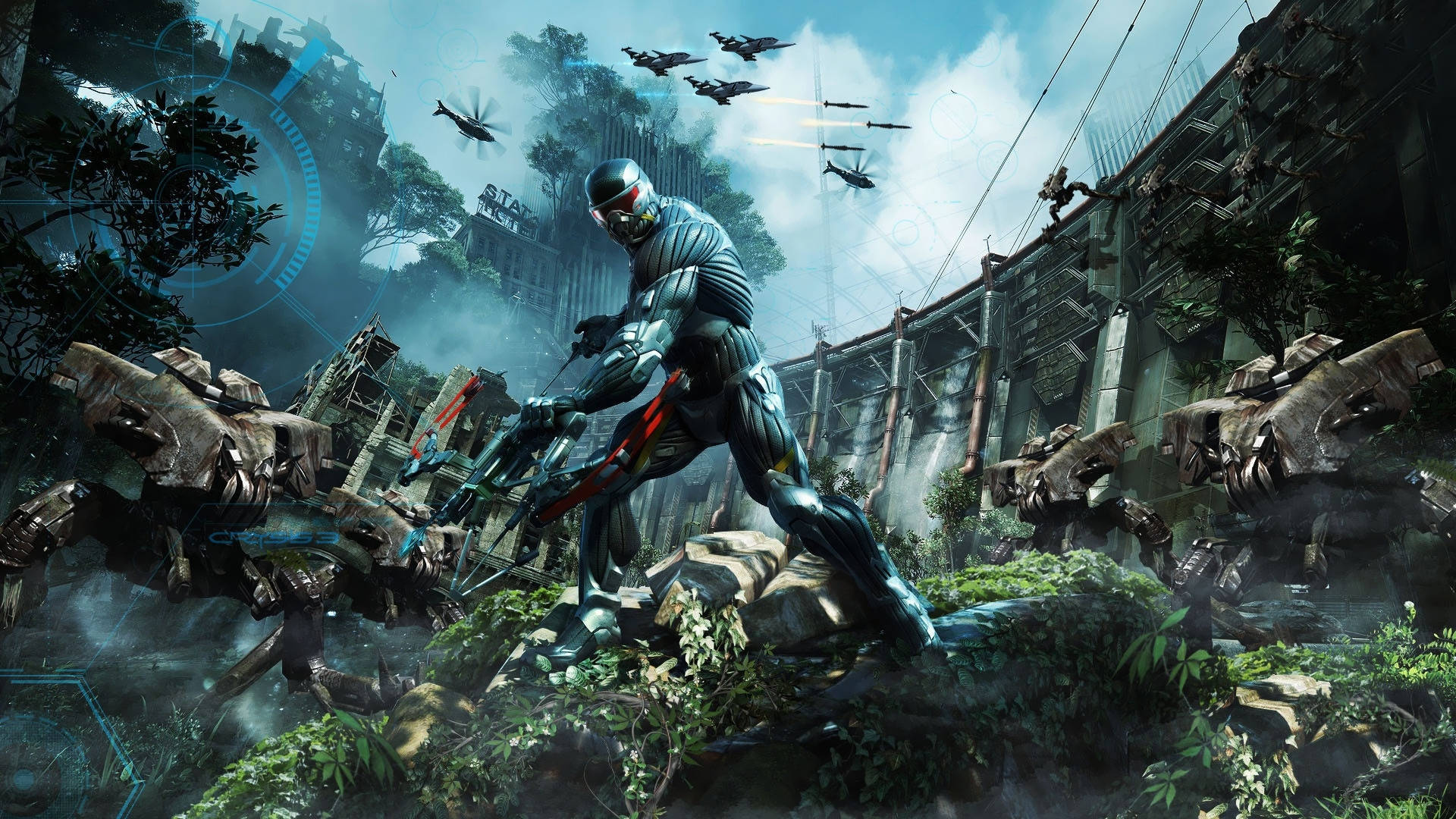 Tag kampen mod de fremmede invaderer i Crysis Remastered og redd menneskeheden! Wallpaper