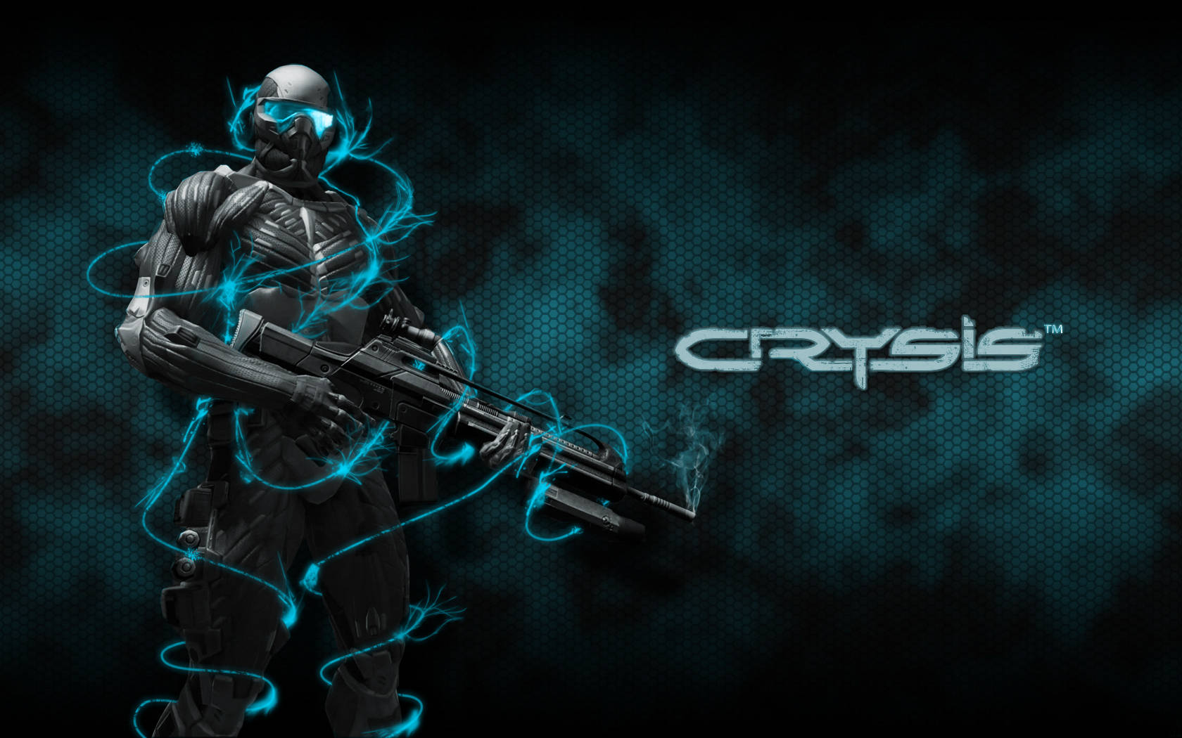 Crysis Warhead Blue Glow Wallpaper