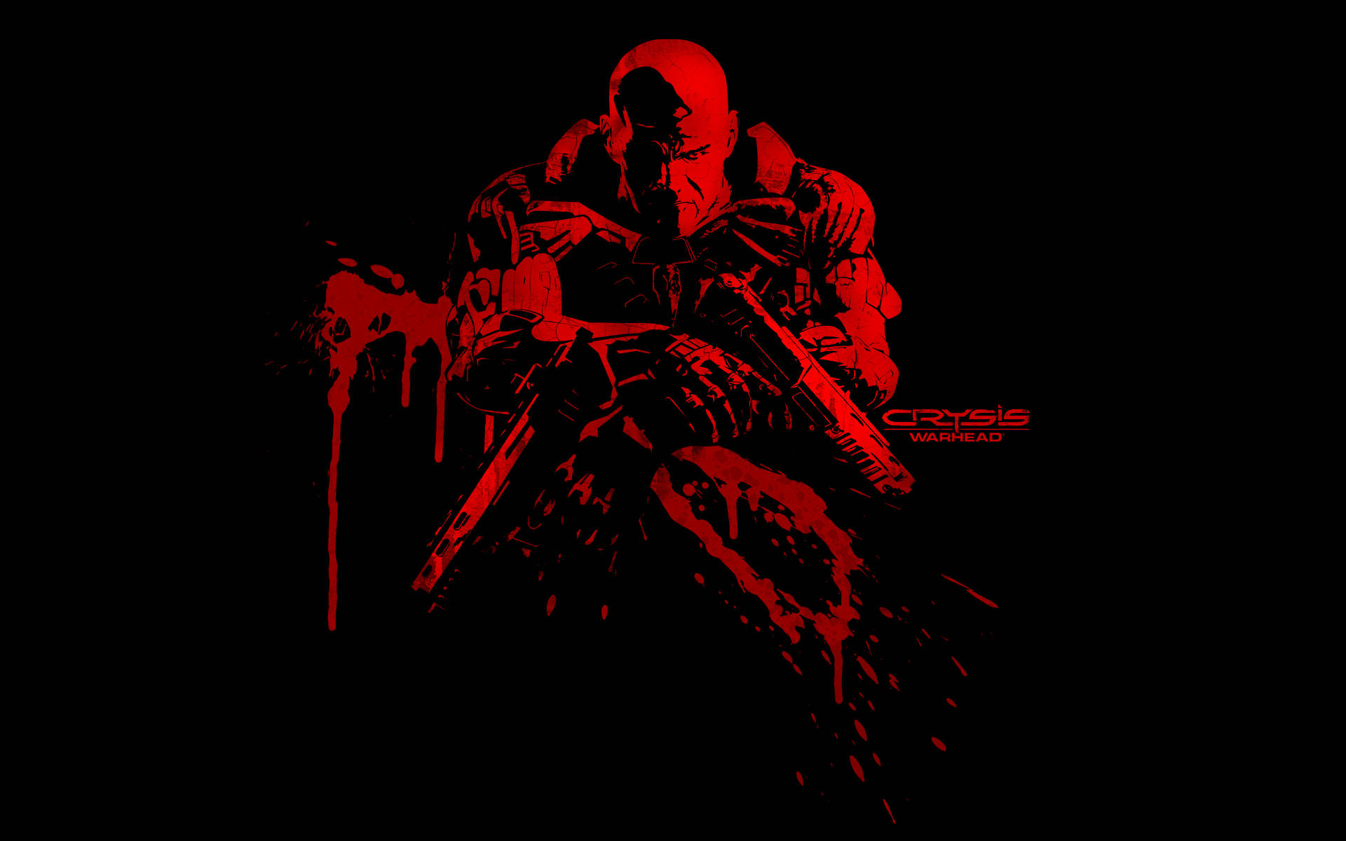 Crysis Warhead Character In Red Wallpaper